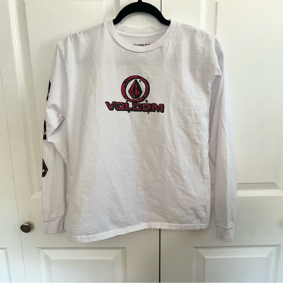 5 for $25! Volcom Classic White Cotton Tee - Picture 1 of 4